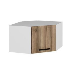 Dulap de perete, Minerva, Kale Corner, 74x45x54 cm, PAL, Alb / Dore imagine