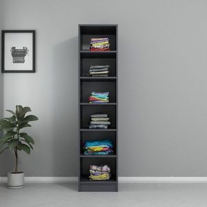Dulap pentru haine, Minerva, Kale Raflı 210, 45x210x52 cm, PAL, Antracit imagine