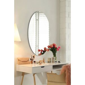Oglinda decorativa, Mirrorland, Belrosa, Oglinda acrilica;MDF, Argintiu imagine
