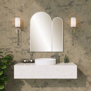 Oglinda decorativa, Neostill, Classe Mirror, MDF , Alb imagine
