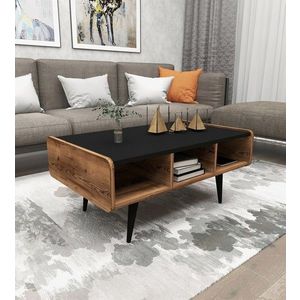 Masuta de cafea, Arnetti, Line, 40x90x56 cm, PAL, Nuc deschis imagine