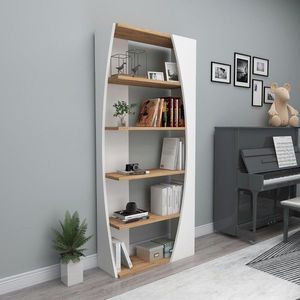 Corp biblioteca, Arnetti, Selge, 150x63 cm, PAL , Pin Atlantic / Alb imagine