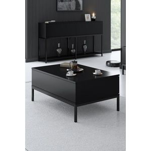 Masuta de cafea, Bexley, Lord, 90x40x60 cm, PAL, Negru imagine