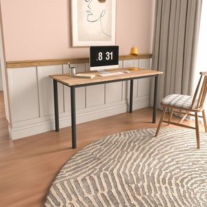 Birou, Caliente, Viva, 110x78x55 cm, PAL, Stejar / Negru imagine