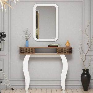 Bufet, Hommy Craft, Damla, 105x85x30 cm, PAL, Alb imagine