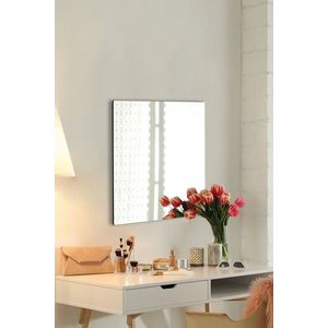 Oglinda decorativa, Mirrorland, Square, Oglinda acrilica;MDF, Argintiu imagine