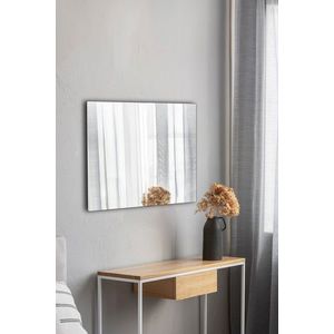 Oglinda decorativa, Mirrorland, Rectangular, Oglinda acrilica;MDF, Argintiu imagine
