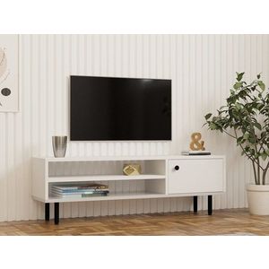 Comoda TV, Puqa Design, Avila, 120x38x30 cm, PAL , Alb imagine