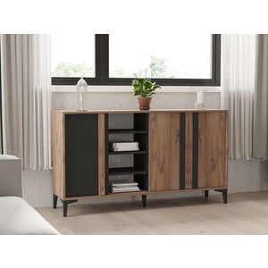 Consola, Puqa Design, Dora, 160x90x40 cm, PAL, Atlantic / Antracit imagine