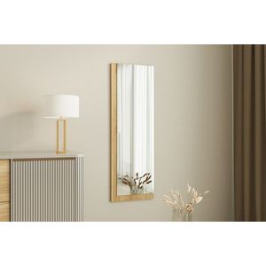 Oglinda decorativa, Siam, Lariya, 40x120x2 cm, MDF , Alb / Natural imagine