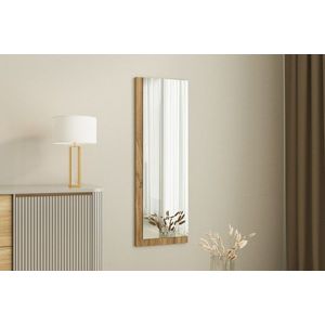 Oglinda decorativa, Siam, Lariya, 40x120x2 cm, MDF , Alb/Maro imagine