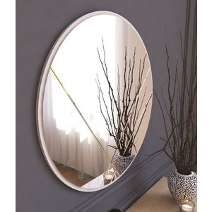 Oglinda decorativa, Siam, Iuydu, 60x60x2 cm, MDF , Alb imagine