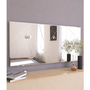 Oglinda decorativa, Siam, Eilish, 60x120x2 cm, MDF , Alb imagine