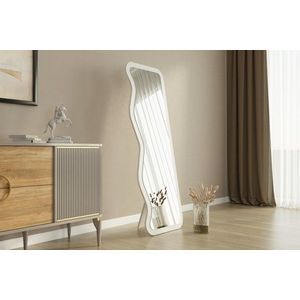 Oglinda decorativa, Siam, Asel, 50x160x2 cm, MDF , Alb imagine
