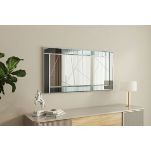 Oglinda decorativa, Siam, Pierre, 60x120x2 cm, MDF , Fume / Alb imagine