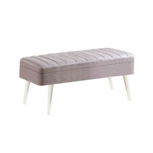 Banca, Vella, Vina 0701, 90x39x40 cm, PAL, Alb/Gri imagine
