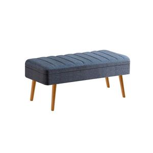 Banca, Vella, Vina 1048, 90x39x40 cm, PAL, Pin Atlantic / Albastru închis imagine