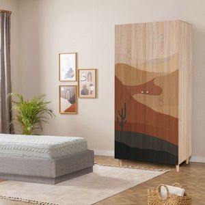 Dulap pentru haine, Vella, Lidya 2 -905, 90x192x52 cm, PAL, Sonomo imagine