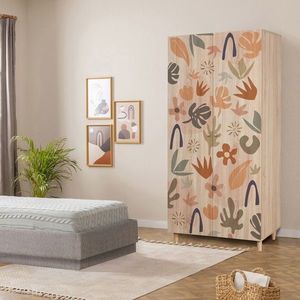 Dulap pentru haine, Vella, Lidya 2 -906, 90x192x52 cm, PAL, Sonomo imagine