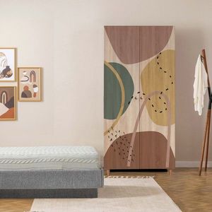 Dulap pentru haine, Vella, Lidya 2 -911, 90x192x52 cm, PAL, Sonomo imagine