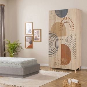 Dulap pentru haine, Vella, Lidya 2 -975, 90x192x52 cm, PAL, Sonomo imagine