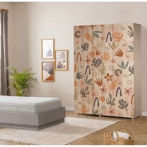Dulap pentru haine, Vella, Lena 3 -906, 135x192x52 cm, PAL, Sonomo imagine