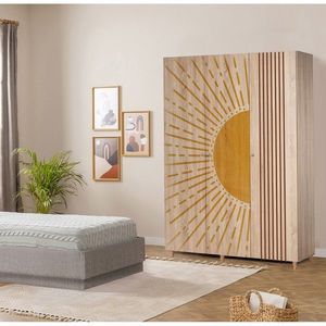 Dulap pentru haine, Vella, Lena 3 -971, 135x192x52 cm, PAL, Sonomo imagine