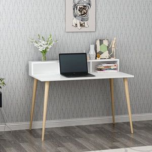 Birou, Puqa Design, Ronas 120, 120x60x75 cm, PAL, Alb imagine