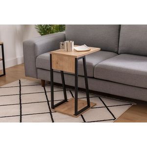 Masuta, Arnetti, Lissa, 30x42x56 cm, PAL, Safir / Negru imagine
