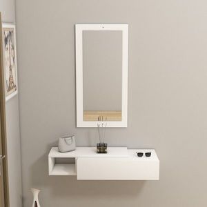 Bufet, Arnetti, Vien, 82x15 cm, PAL, Alb imagine