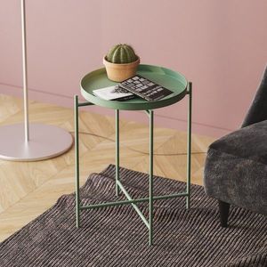Masuta de cafea, Cerritos, Shb-007-D, 46x56x46 cm, Metal, Verde imagine