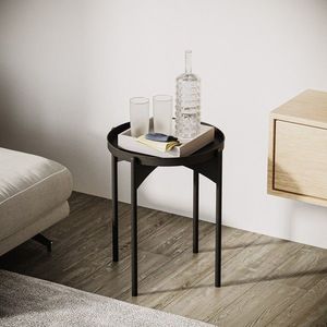 Masuta de cafea, Cerritos, Shb-002-A, 44x57x44 cm, Metal, Negru imagine