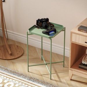 Masuta de cafea, Cerritos, Shb-008-D, 46x56x46 cm, Metal, Verde imagine