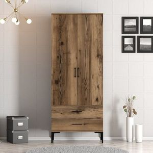 Dulap pentru haine, Hommy Craft, Kumsal T, 80x47 cm, PAL, Maro imagine