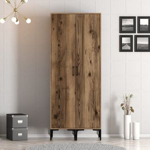 Dulap pentru haine, Hommy Craft, Kumsal SS, 80x47 cm, PAL, Maro imagine
