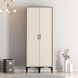 Dulap pentru haine, Hommy Craft, Kumsal SS, 80x47 cm, PAL, Maro/Crem imagine