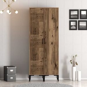 Dulap pentru haine, Hommy Craft, Kumsal PS, 80x47 cm, PAL, Maro imagine