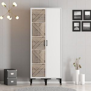 Dulap pentru haine, Hommy Craft, Kumsal PS, 80x47 cm, PAL, Alb imagine