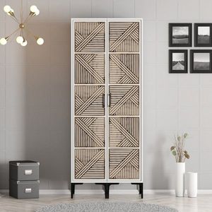 Dulap pentru haine, Hommy Craft, Kumsal PP, 80x47 cm, PAL, Alb imagine