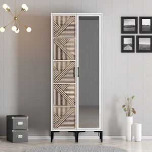 Dulap pentru haine, Hommy Craft, Kumsal PR, 80x47 cm, PAL, Alb imagine