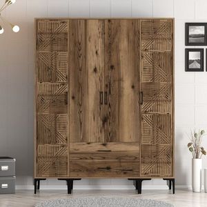 Dulap pentru haine, Hommy Craft, Kumsal PTP, 160x47 cm, PAL, Maro imagine