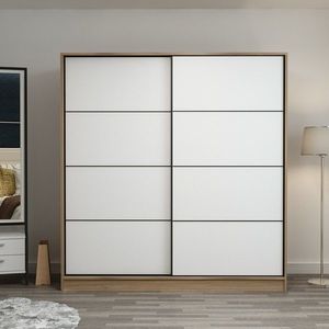 Dulap pentru haine, Minerva, Kale, 220x210x60 cm, PAL, Dore imagine