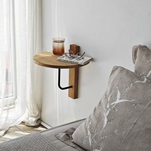 Raft de perete, Neostill, Reve, 35x35 cm, Lemn, Negru / Stejar imagine