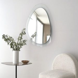 Oglinda decorativa, Neostill, Aqua Porto, 60x90 cm, Sticla temperata, Transparent imagine