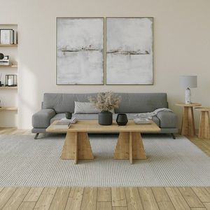 Masuta de cafea, Neostill, Mushroom 2, 120x40x60 cm, PAL, Maro imagine