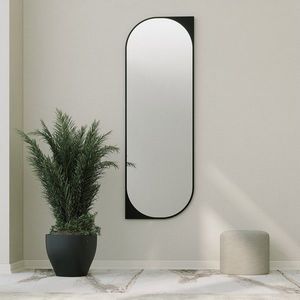 Oglinda decorativa, Neostill, Livi, 52x152 cm, MDF , Negru imagine