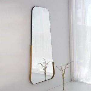 Oglinda decorativa, Neostill, Smooth, 60x130 cm, MDF , Auriu imagine