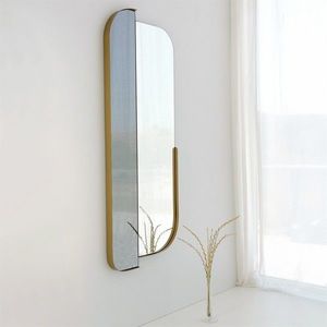 Oglinda decorativa, Neostill, Day & Night, 60x130 cm, MDF , Auriu imagine