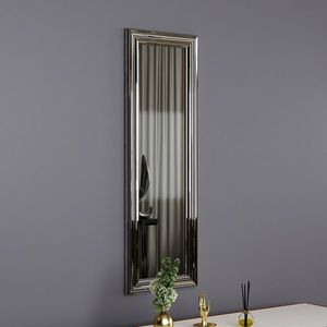 Oglinda decorativa, Siam, Boss, 30x90x3 cm, MDF , Argintiu imagine