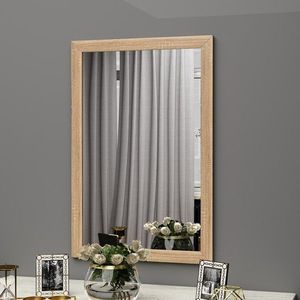 Oglinda decorativa, Siam, Sesso, 50x75x2 cm, MDF , Natural imagine